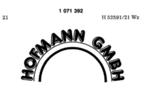 HOFMANN GMBH Logo (DPMA, 03.04.1984)