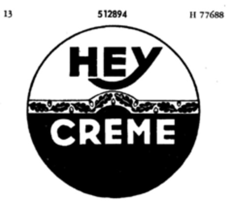 HEY CREME Logo (DPMA, 07.10.1938)