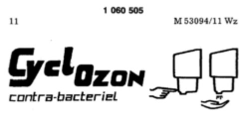 Cyclozon contra-bacteriel Logo (DPMA, 06.06.1983)