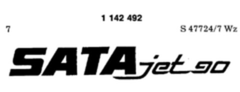 SATA jet 90 Logo (DPMA, 11.01.1989)