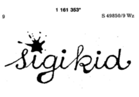 sigikid Logo (DPMA, 13.02.1990)