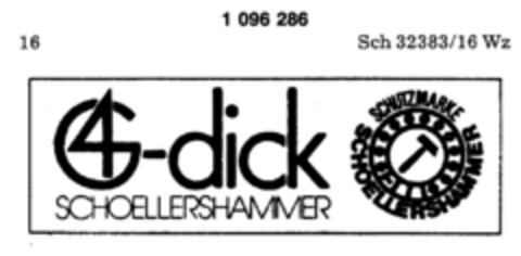 -dick SCHOELLERSHAMMER Logo (DPMA, 01/30/1986)