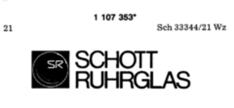 SCHOTT RUHRGLAS Logo (DPMA, 10.04.1987)