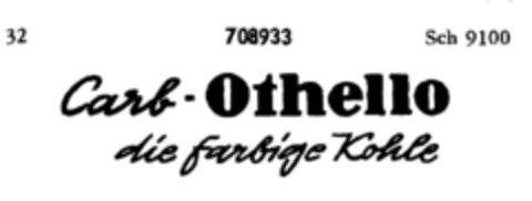 Carb-Othello die farbige Kohle Logo (DPMA, 03.11.1956)