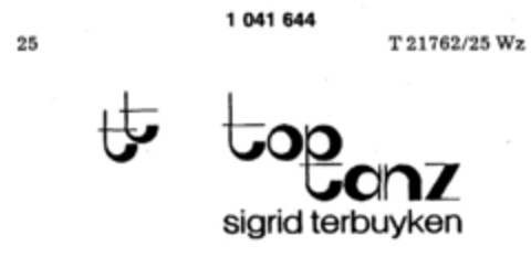 tt top tanz Logo (DPMA, 30.04.1982)