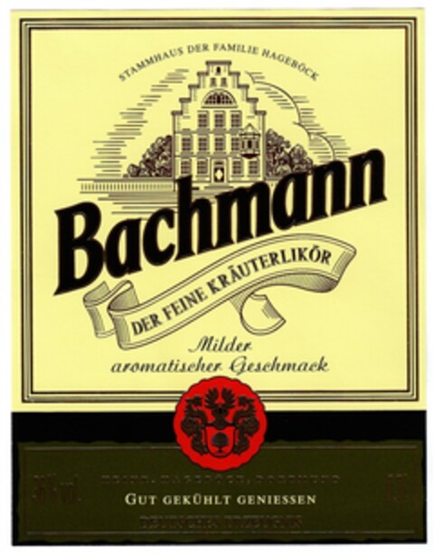 Bachmann DER FEINE KRÄUTERLIKÖR Milder aromatischer Geschmack Logo (DPMA, 30.03.2009)