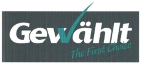 Gewählt The First Choice Logo (DPMA, 09.04.2018)