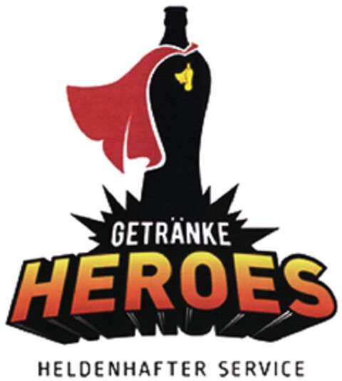 GETRÄNKE HEROES HELDENHAFTER SERVICE Logo (DPMA, 04/04/2024)