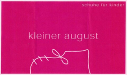 kleiner august schuhe für kinder Logo (DPMA, 01.10.2002)