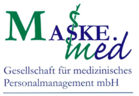 MASKE.med Gesellschaft für medizinisches Personalmanagement mbH Logo (DPMA, 05/05/2003)