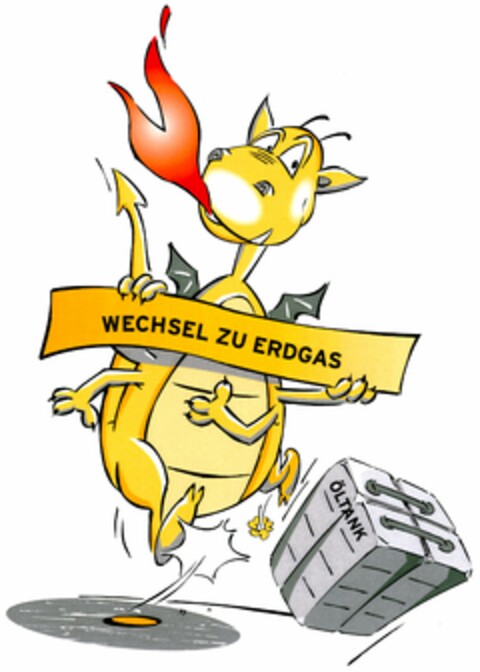 WECHSEL ZU ERDGAS Logo (DPMA, 03/16/2006)