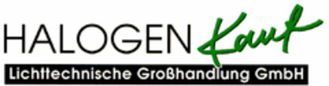 HALOGEN Kauf Lichttechnische Großhandlung GmbH Logo (DPMA, 06/05/1998)