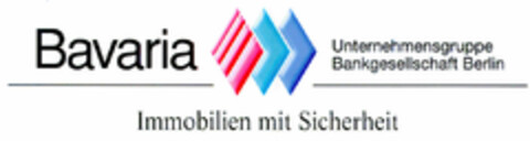 Bavaria Unternehmensgruppe Bankgesellschaft Berlin Immobilien mit Sicherheit Logo (DPMA, 14.07.1999)