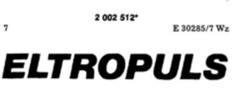 ELTROPULS Logo (DPMA, 01/18/1991)