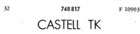 CASTELL TK Logo (DPMA, 04.08.1960)