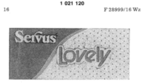 servus lovely Logo (DPMA, 19.05.1979)