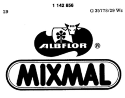 ALBFLOR MIXMAL Logo (DPMA, 03.08.1988)