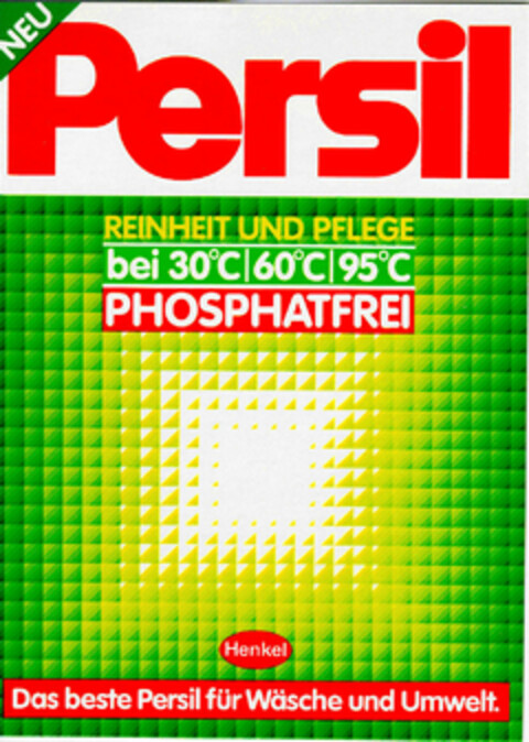 Persil REINHEIT UND PFLEGE Logo (DPMA, 20.02.1986)