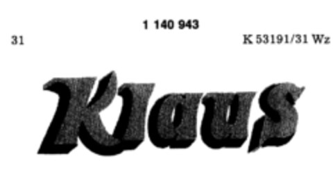 Klaus Logo (DPMA, 08/09/1988)