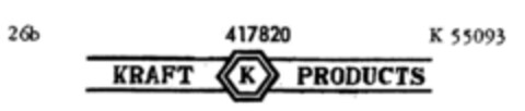 KRAFT K PRODUCTS Logo (DPMA, 17.01.1930)