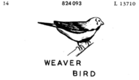 WEAVER BIRD Logo (DPMA, 12/24/1965)