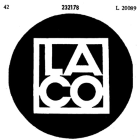 LACO Logo (DPMA, 30.01.1919)