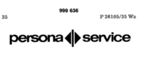 persona service Logo (DPMA, 02.04.1979)