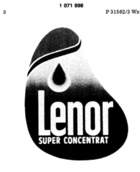 Lenor SUPER CONCENTRAT Logo (DPMA, 01.06.1984)