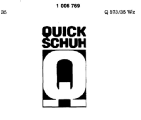 QUICK SCHUH Logo (DPMA, 02.04.1979)