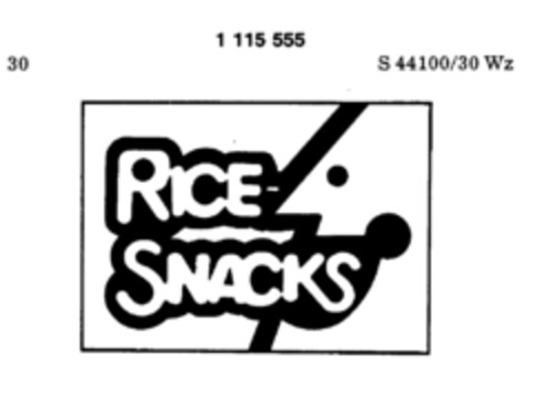 RICE-SNACKS Logo (DPMA, 25.11.1986)