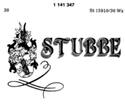 STUBBE Logo (DPMA, 01.10.1988)