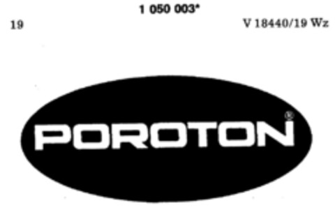 POROTON Logo (DPMA, 05/05/1983)