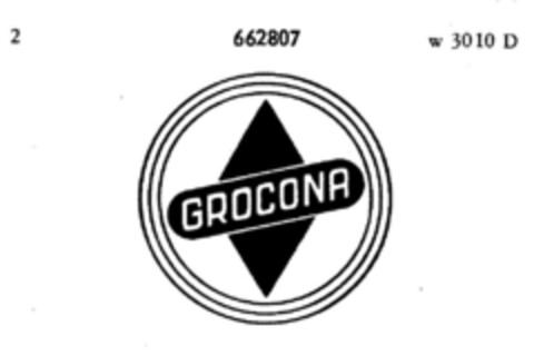 GROCONA Logo (DPMA, 10/01/1948)