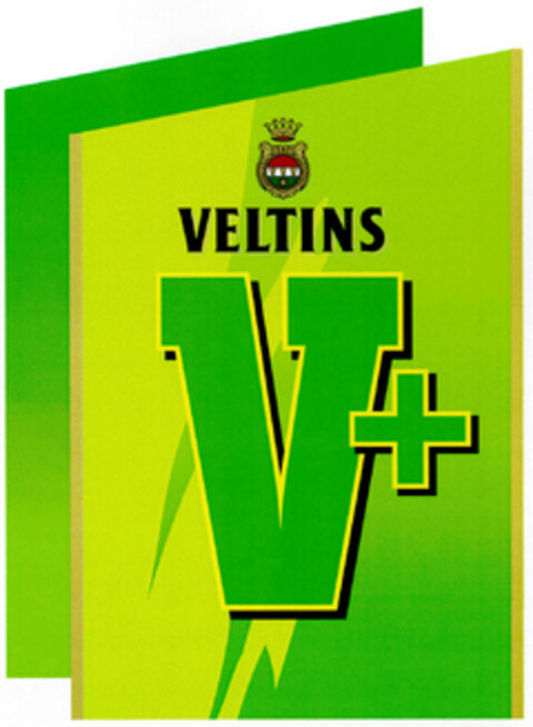 VELTINS V+ Logo (DPMA, 24.08.2001)