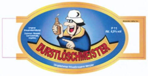 DURSTLÖSCHMEISTER Logo (DPMA, 06.03.2009)