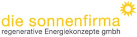 die sonnenfirma regenerative Energiekonzepte gmbh Logo (DPMA, 15.04.2011)