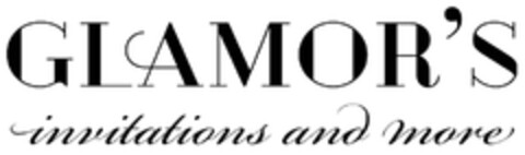 GLAMOR´S invitations and more Logo (DPMA, 10/29/2012)