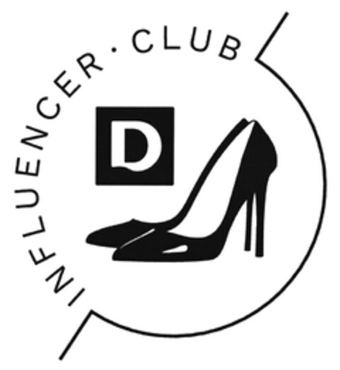 INFLUENCER · CLUB D Logo (DPMA, 06.03.2018)