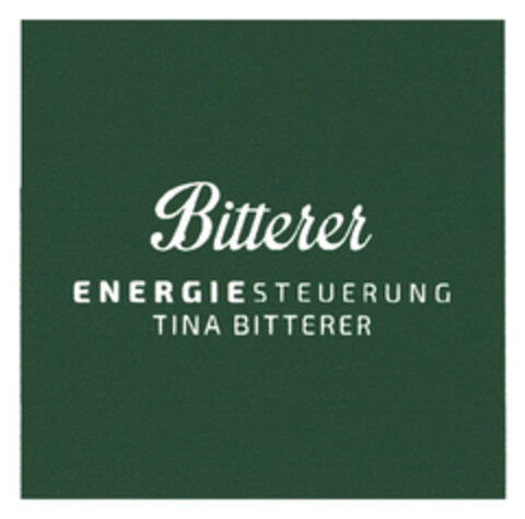 Bitterer ENERGIESTEUERUNG TINA BITTERER Logo (DPMA, 08/10/2023)