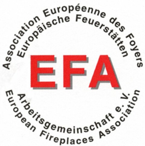 EFA Europäische Feuerstätten Arbeitsgemeinschaft e. V. Logo (DPMA, 09.02.2005)