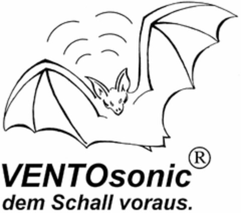 VENTOsonic dem Schall voraus. Logo (DPMA, 03/31/2005)