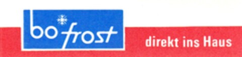 bo*frost direkt ins Haus Logo (DPMA, 12.12.1979)
