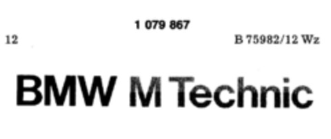 BMW M Technic Logo (DPMA, 20.12.1984)