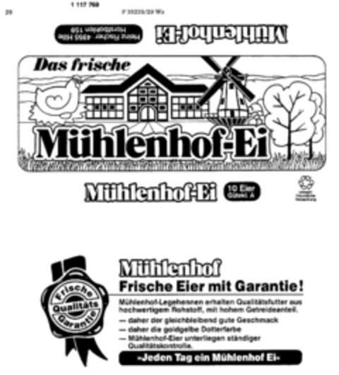 Mühlenhof-Ei Logo (DPMA, 02.04.1987)