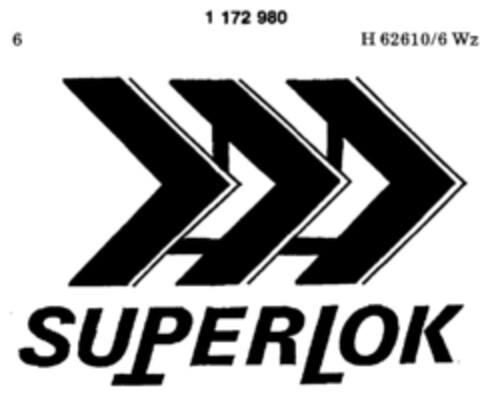 SUPERLOK Logo (DPMA, 20.11.1989)