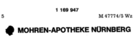 MOHREN-APOTHEKE NÜRNBERG Logo (DPMA, 01/10/1980)