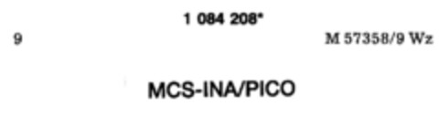 MCS-INA/PICO Logo (DPMA, 08.10.1985)