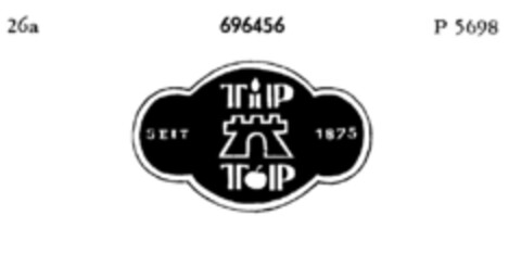 Tip Top SEIT 1875 Logo (DPMA, 08/26/1955)