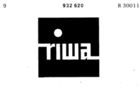 riwa Logo (DPMA, 20.03.1973)