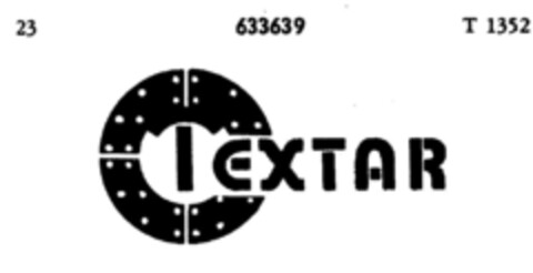 TEXTAR Logo (DPMA, 01/14/1952)